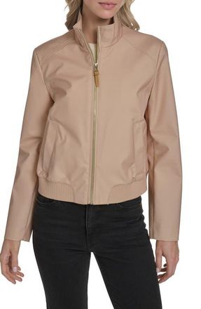 Cole Haan Bomber Rain Jacket in Light Sand at Nordstrom, Size X-Large