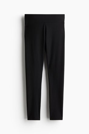 H&M Leggings aus Baumwollmix - Schwarz