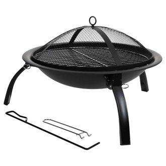 Wanderlust Deco Barbacoa exterior de metal con parrilla d51x39h cm negro