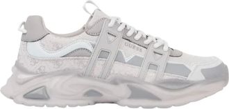 Guess Schoenen, Heren, Grijs, 45 EU, Leer, Belluno Leren-Mix Sneaker