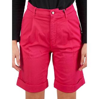 Kiton Pants Regular Solid 100% Handmade - Dames - Korte Broeken - Roze - S - Korte Broeken