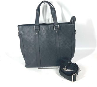 Louis Vuitton Black Galle Onyx Damier Infini Shoulder Bag Tote Bag (Pre-Owned)