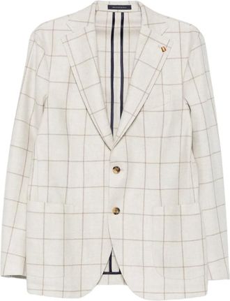 Sartoria Latorre Blazer met patroon - Beige