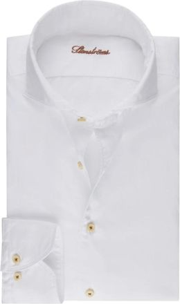Stenstr&ouml;ms Regular Twill Overhemd - Heren - Zakelijke Overhemden - Wit - 2XL - Katoen - Overhemden