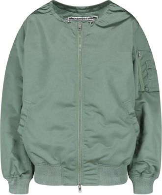 Alexander Wang Bomber Jacket with Drawstring Collar