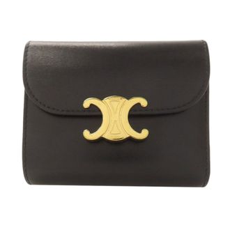 Celine Black Leather Wallet (Bi-Fold) (Pre-Owned)