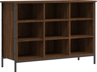 vidaXL Vidaxl - Zapatero madera de ingeniería marrón roble 100x35x70 cm