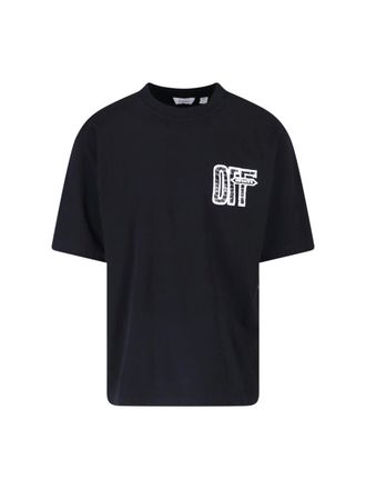 Off-white Black Motion Arrow Skate Cotton T-Shirt