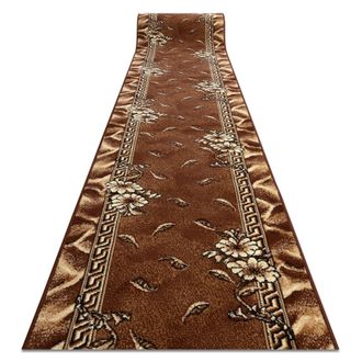 RugsX RugsX Bcf Trio Runner in Brown | Size: 150 cm x 360 cm