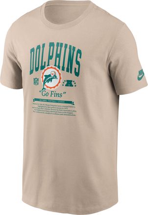 Nike Miami Dolphins Rewind Nike Mens NFL T-Shirt in Brown | N19905Y9PV-Y1Q