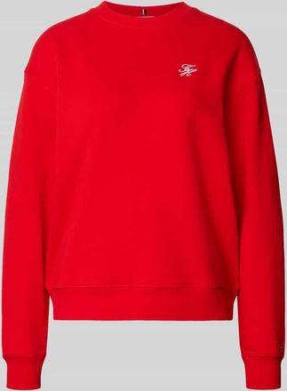 Tommy Hilfiger Regular Fit Sweatshirt aus Baumwoll-Mix in Rot, Gr&ouml;&szlig;e XL