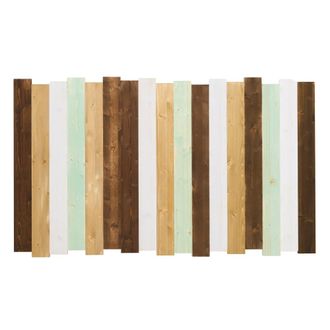 Hannun Cabecero de cama de madera multicolor para cama 150 cm