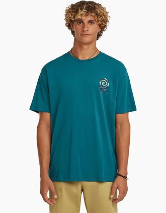 O'Neill Mens ONeill Mens Chest Print Short Sleeve T-Shirt - Botanical Heat - Size: 40