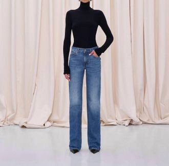 Haikure Star Denim Jean In Authentic Dark Wash