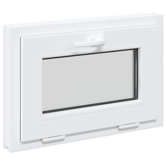 vidaXL Colore Interno Della Finestra Del Seminterrato Bianco Risor Vidaxl
