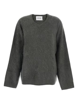 Soft Goat Maglione con scollo a V - Grigio
