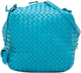 Bottega Veneta Pre-owned Bucket Bags, female, Blue, Size: ONE SIZE Pre-owned Vintage Bucket Bag