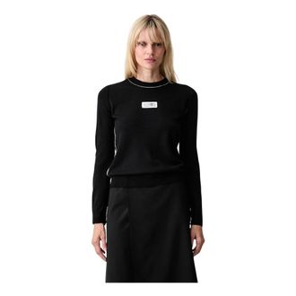 Maison Margiela Dames, Truien, Zwart, Maat: S
