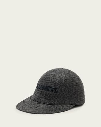 AllSaints Paper Mila Straw Baseball Cap, Size: One Size