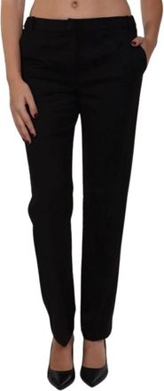 Marella Dames, Broeken, Zwart, Maat: XL Leer