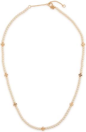 Tory Burch Kira Pearl 18kt Gold-plated Necklace - One Size