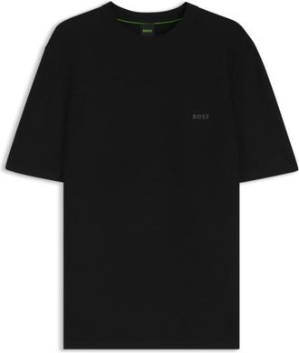 BOSS Rib-knit sweater with logo detail