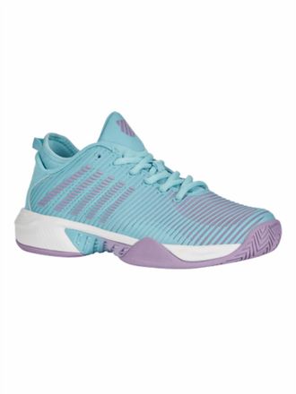 K-Swiss Womens Hypercourt Supreme Shoes In Angel Blue/sheer Lilac/brilliant White