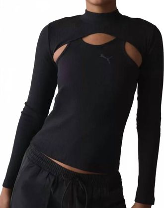 Puma Dare To Midnight Motion Tee In Black