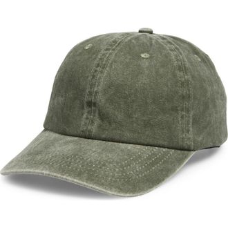 Nordstrom Rack Stonewash Cotton Dad Cap in Olive at Nordstrom Rack
