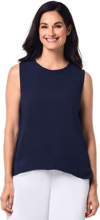 Coolibar Womens Long Sleeve Top Tank - UPF 50+ Sun Protection - St. Tropez in Navy at Nordstrom, Size 3X-Large