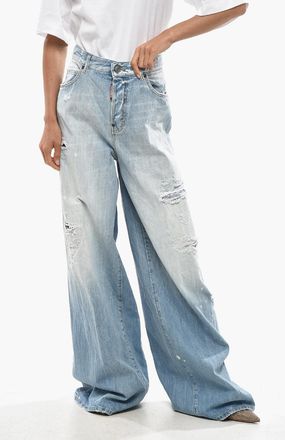 Dsquared2 Jeans TRAVELLER a Gamba Ampia 34cm Dsquared2