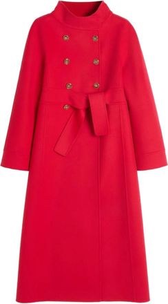 Valentino Garavani compact drap coat - Red