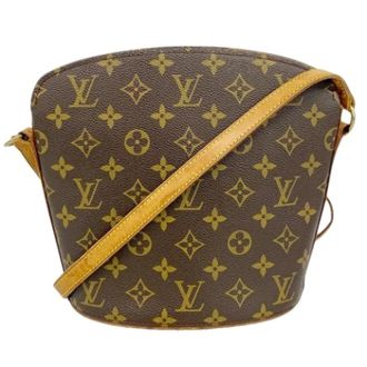 Louis Vuitton Pre-owned Cross Body Bags, female, Brown, Size: ONE SIZE Pre-owned Monogram Drouot Shoulder Bag