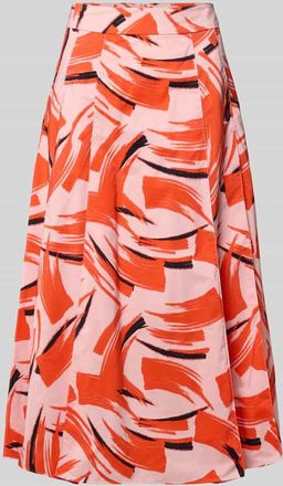 Essentiel Ausgestellter Midi-Rock mit verdecktem Rei&szlig;verschluss Modell JAELYN in Rosa, Gr&ouml;&szlig;e 34