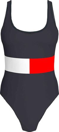 Tommy Hilfiger Womens ONE Piece (EXT Sizes) UW0UW05853, Blue, M