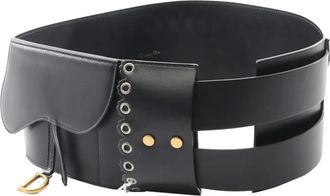 Dior 2021-2025 Leather Corset Saddle belt - Black
