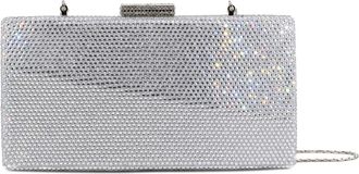 Twentyfourhaitch Clutch totalmente cubierto de cristales - Bags - Mujer - Gris - ONE SIZE