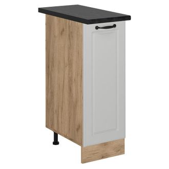 Vicco Armario De Farmacia R-line, Blanco Casa De Campo, 30 Cm, Et Antracita