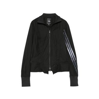 Yohji Yamamoto GRD 3S NYL TT Stripe-detailing Zip-up Jacket