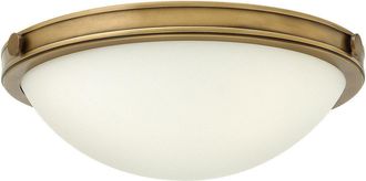 Netlighting Collier 2 Light Small Ceiling Flush Light Brass E27