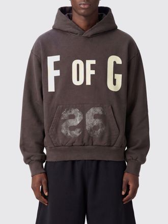 Fear of God Felpa con cappuccio in cotone con logo