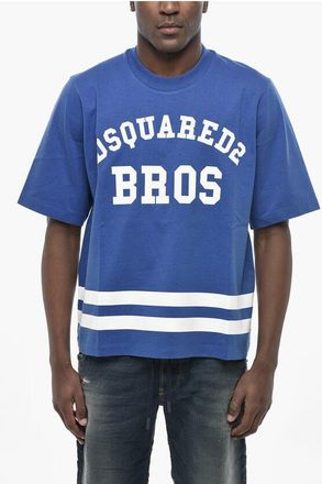 Dsquared2 Crew-Neck T-Shirt D2 BROS Printed Cotton size Xxl