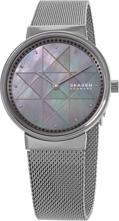 Skagen Annelie Quartz Grey Mother of Pearl Dial Ladies Watch SKW2832