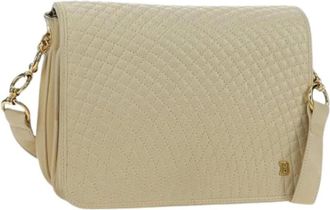 Bally Pre-owned Cross Body Bags, female, Beige, Size: ONE SIZE Pre-owned Leather Shoulder Bag