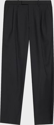 Vince Men & apos;s Twill Straight-Leg Pleated Trousers
