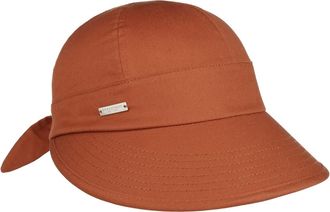 Seeberger Sunshine Cap Women - Cotton Women&acute;s Peaked caps with Peak Spring-Summer Summer - One Size Rust