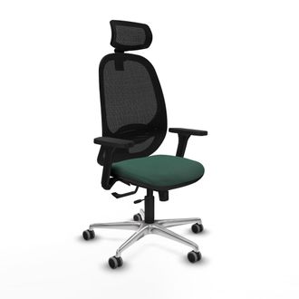 Piqueras y Crespo Silla De Oficina Piqueras Y Crespo Cilanco Negro Soporte Lumbar Ajustable