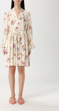 Twinset Abito Twinset in viscosa con stampa floreale