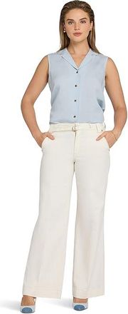 NYDJ Mia Palazzo Jeans in Vintage White Womens Jeans Vintage White : 12 32, Cotton/Denim/Elastane