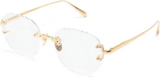 Linda Farrow Lfl 1497 C3 OPT Optical Frame - unisex - Brillen - Geel - 51 MM - Accessoires